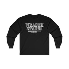 Load image into Gallery viewer, Wealth Status - Long Sleeve Black T-Shirt
